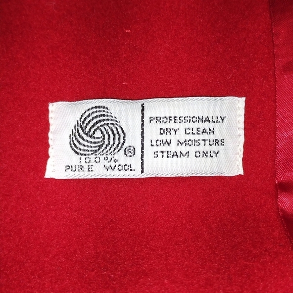 Evan Picone coat red and black 100 wool Size: 10 - Picture 4 of 7